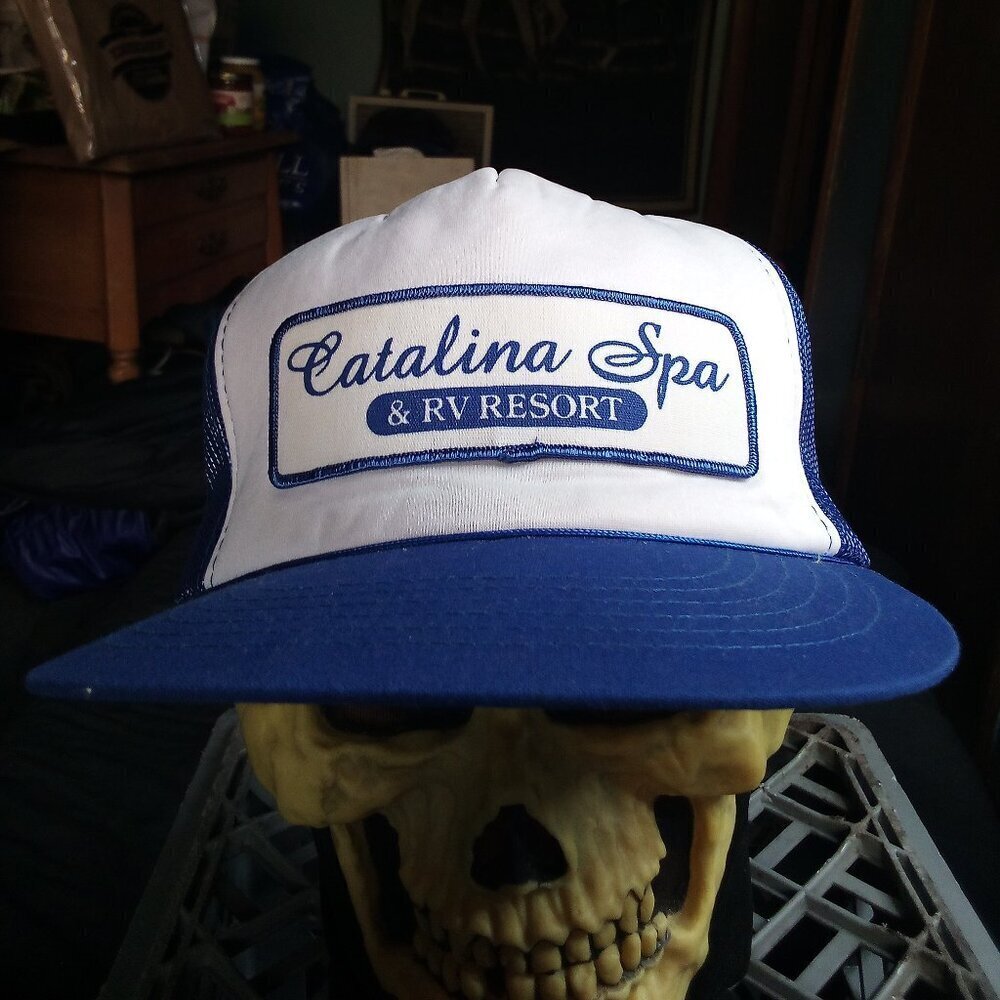 Deadstock Vintage Catalina Spa & RV Resort Patch Snap Trucker Hat